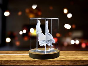 Skunk Scentinel 3D Engraved Crystal Recognition Trophy Award | Free LED Base Light | Made in Canada - Image 7