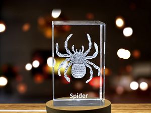 Web Of Wonder 3D Engraved Spider Recognition Trophy | Exquisite Canadian Crystal Keepsake - Image 5