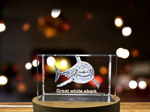 Majestic 3D Engraved Crystal Trophy Recognition Award - Regal Crow for Bird Lovers | Free LED Base - Image 6