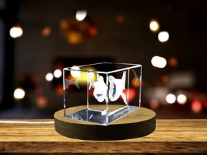 Serene 3D Engraved Crystal | Basking Shark - Image 2