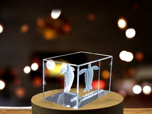 Leatherback Sea Turtle Crystal Paperweight Trophy Award - Recognition of Ocean Elegance & - Image 5