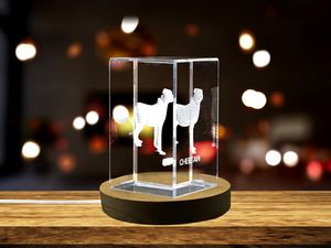Stunning Cheetah 3D Engraved Crystal - Perfect for Animal Lovers and Wildlife Enthusiasts - Image 2