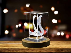 Mesmerizing 3D Engraved Crystal of a Majestic Cobra-Perfect for Snake Enthusiasts and Wildlife Lover - Image 2