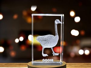 Graceful Goose Crystal Carvings | Exquisite Gemstones Etched with Elegant Waterfowl - Image 5