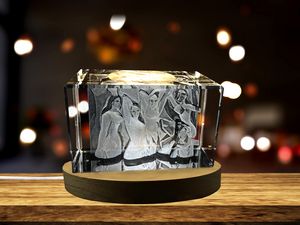Les Demoiselles d'Avignon 3D Engraved Crystal Decor