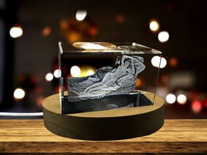 The Naked Maja 3D Engraved Crystal Decor