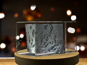 Liberty Leading The People 3D Engraved Crystal Trophy Award - Recognition Home Decor Art - Image 6