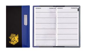 Lafayette Series Soft Cover 2 Tone Vinyl Address Book W/ Clear Pen