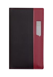 Lafayette Series Soft Cover 2 Tone Vinyl Address Book W/ Clear Pen - Image 3