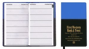 Mystic Series Soft Cover 2 Tone Vinyl Address Book