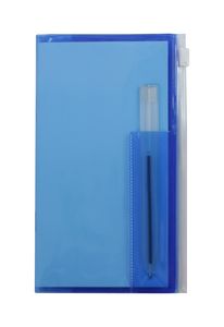 Address Book w/ Zip Back Planner & Clear Pen - Translucent Color Cover - Image 3