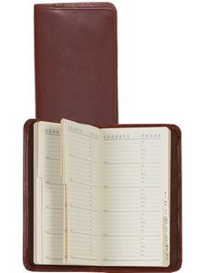 Nappa Leather Telephone/Address Pocket Book