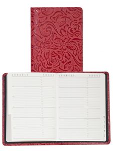 Tooled Leather Desk Size Telephone/Address Book