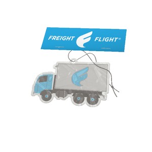 IMPORT 3" x 3" Custom Shaped Air Freshener with Header Card