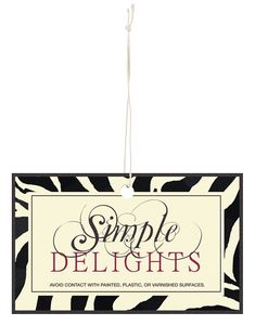 3.84" x 2.34" Paper Air Freshener Tag - Rectangle