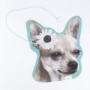 4" Die Cut Shape Custom Full Color Printed Air Freshener w/Honey Peach Scent