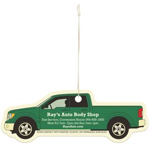Paper Air Freshener Tag - Pickup Truck