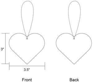 Heart Shape Air Freshener w/A String - Image 2