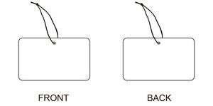 Rectangle Shape Air Freshener (4'' x 3'') - Image 3