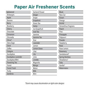 Custom Shape Paper Air Fresheners w/Full Color Packaging - Image 2