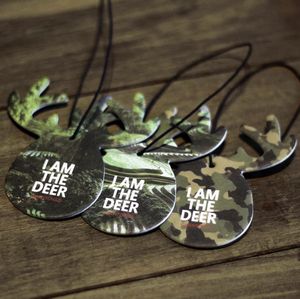 4" Die Cut Shape Custom Full Color Printed Air Freshener/Air Deodorizer w/Christmas Tree Scent