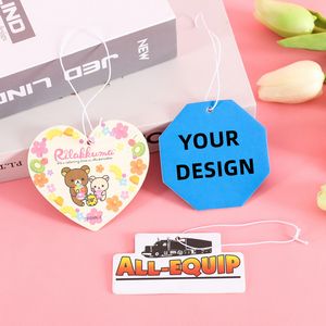 Custom Size/Shape Full Color Paper Air Freshener Up To 10 Sq Inches