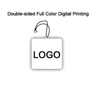 Custom Shape Portable Paper Air Fresheners Pad w/Lanyard