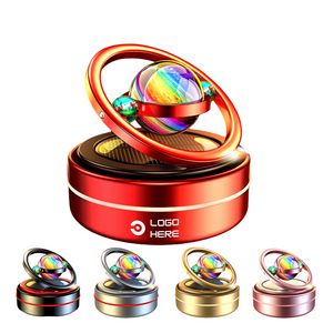 Solar Car Air Freshener Rotating Aromatherapy