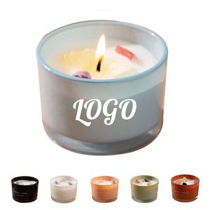 Scented Candles With Colored Glasses
