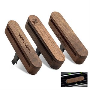 Walnut Wood Car Air Freshener Diffuser Vent Clips