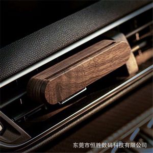 Walnut Wood Car Air Freshener Diffuser Vent Clips - Image 3
