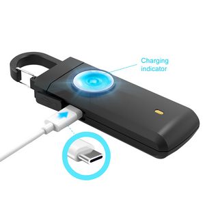 Portable LED Safety Alarm 130dB Panic Sound Type C Charging - Image 2