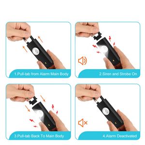 Portable LED Safety Alarm 130dB Panic Sound Type C Charging - Image 9