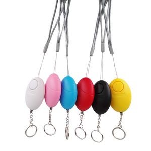 Egg Shaped Safety Alarm Keychain With 120DB Panic Sound - Image 2