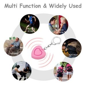 Heart Safety Alarm Keychain With LED Light And 120DB Panic Sound - Image 6