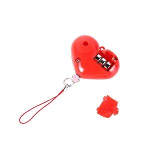 Lanyard Heart Safety Alarm Keychain With LED Light And 120DB Panic Sound - Image 3