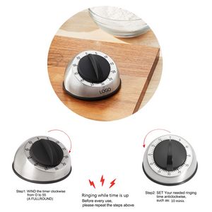 Classic Mechanical Countdown Timer with Alarm (Small 2.36" × 2.95" / Large 3.83" × 2.16")