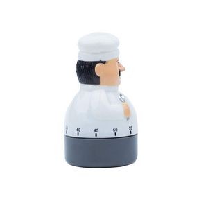 Chef Figure Mechanical Countdown Clock Timer Alarm - Image 5