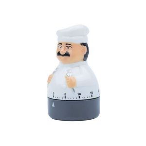 Chef Figure Mechanical Countdown Clock Timer Alarm - Image 4