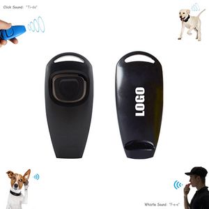 Pet Dog Training Clicker (Includes Whistle) with Optional Key Chain