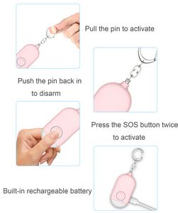 Portable Rechargeable Personal Keychain Alarm - Image 2