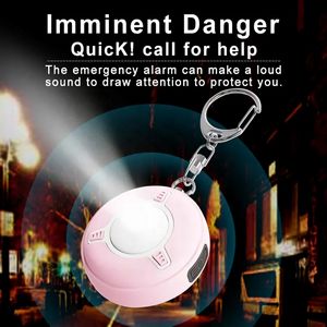 130dB Self Defense Keychain Siren Whistle with SOS LED - Image 2
