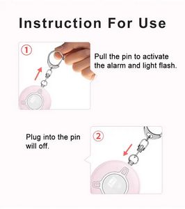 130dB Self Defense Keychain Siren Whistle with SOS LED - Image 5