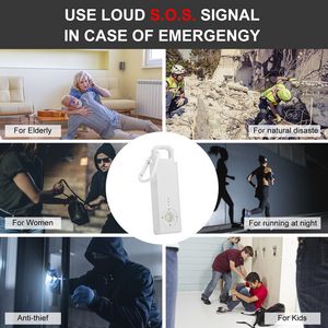Portable Siren Personal Alarm Self Defense Alarm Keychain - Image 3