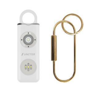 Rechargeable Safety Alarm Keychain with Strobe Light