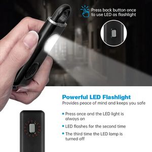 Rechargeable Safety Alarm Keychain with Strobe Light - Image 3