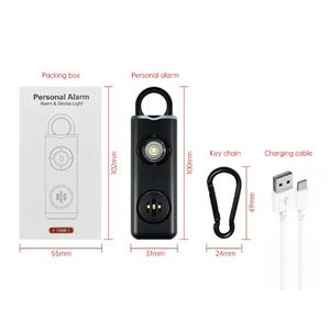 Rechargeable Safety Alarm Keychain with Strobe Light - Image 7