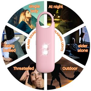 130dB Self Defense Alarm Keychain Emergency LED Flashlight - Image 2