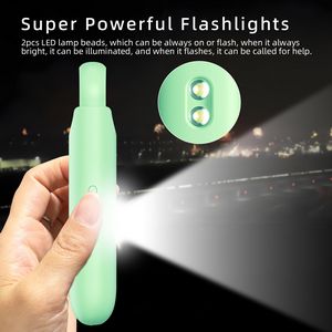 130dB Self Defense Alarm Keychain Emergency LED Flashlight - Image 4