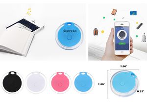 Round-Shaped Wireless Smart Tracker Anti-Lost Device Keychain Key Finder